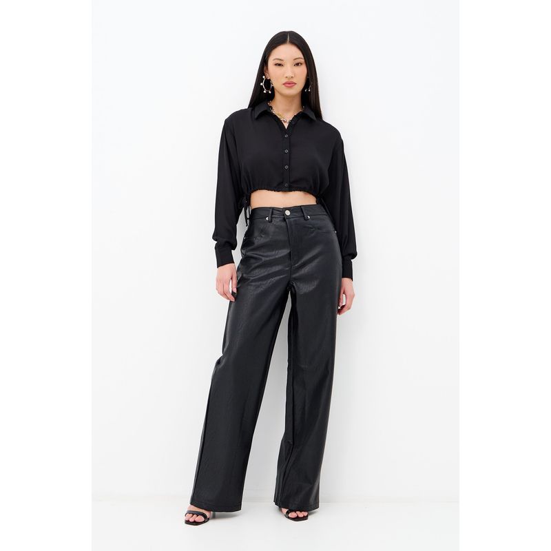 Calca-PU-Texture-Feminina-Inblanche