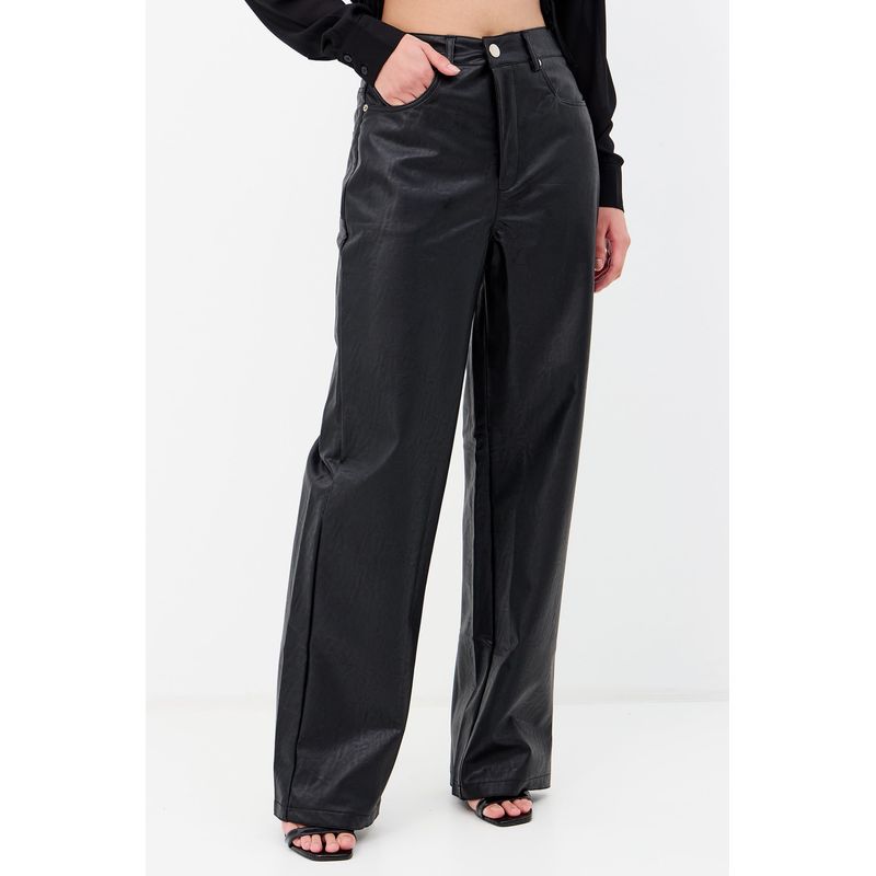 Calca-PU-Texture-Feminina-Inblanche