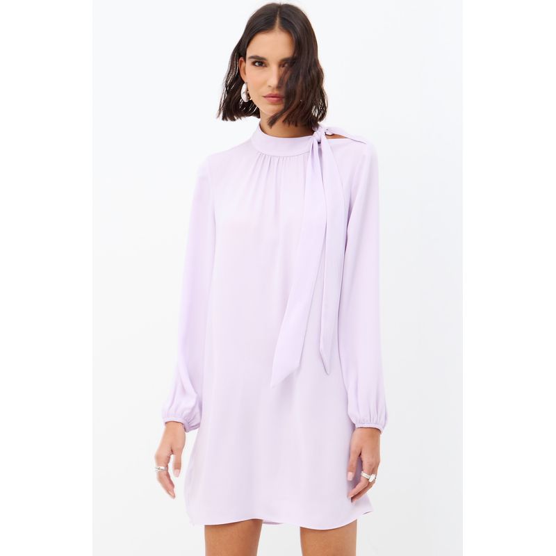 Vestido-Curto-Amarracao-na-Gola-Feminino-Inblanche