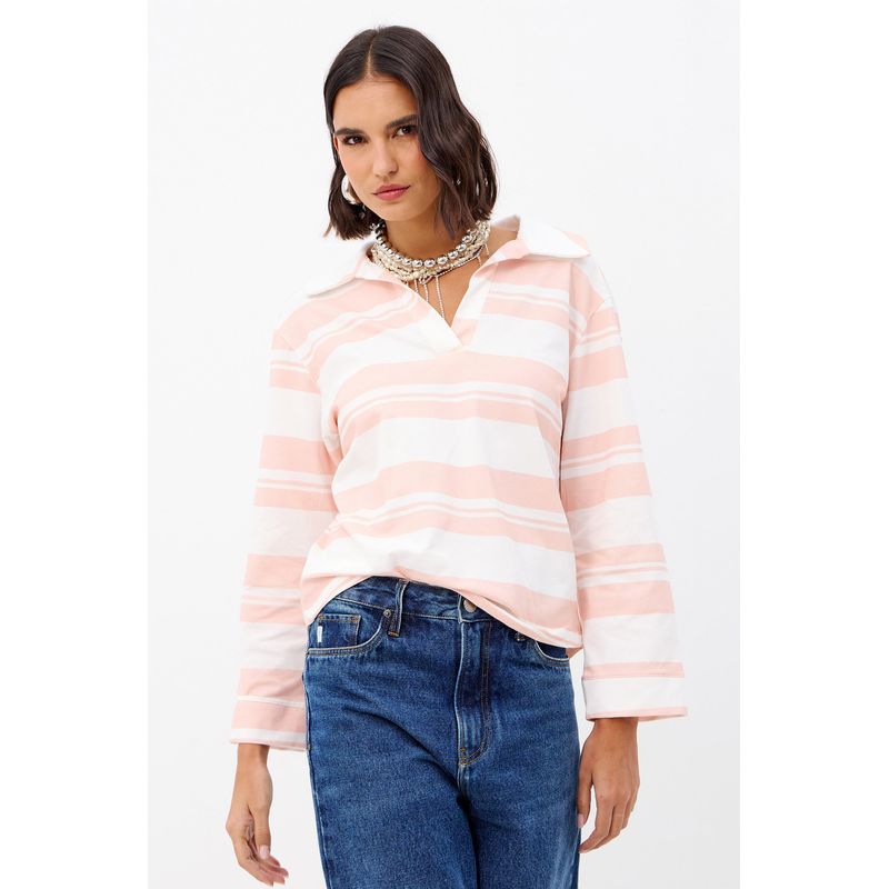 Polo-Listrada-Feminina-Inblanche