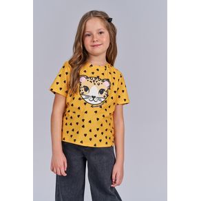T-Shirt-Cute-Print-Menina-Acostamento-Kids