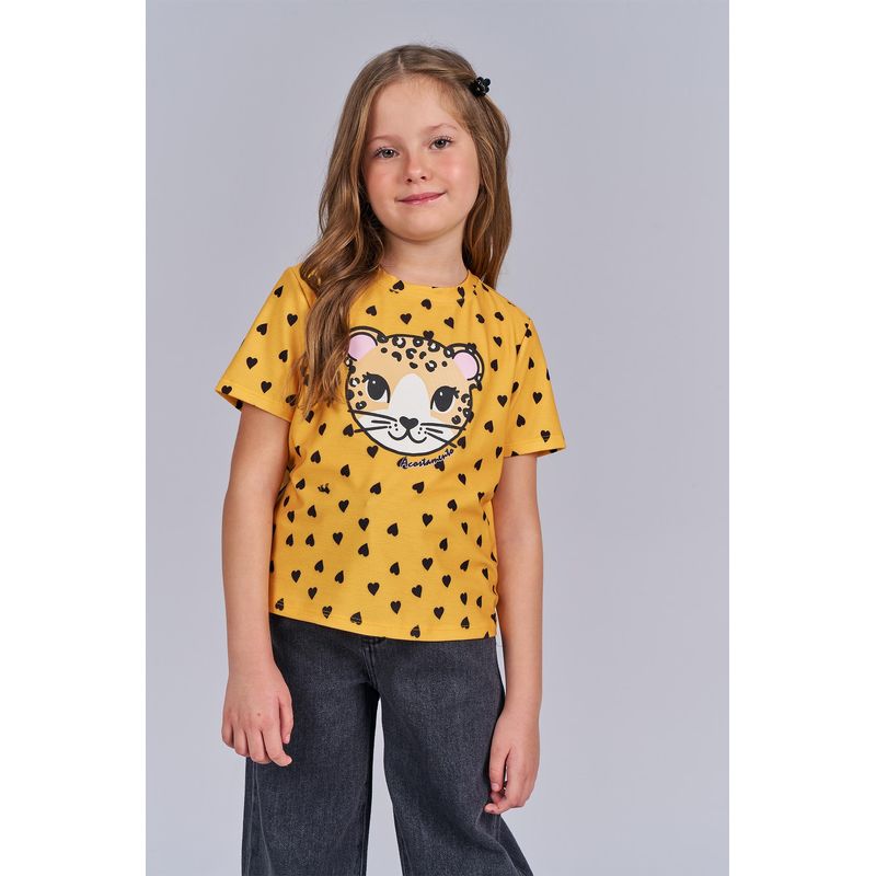 T-Shirt-Cute-Print-Menina-Acostamento-Kids