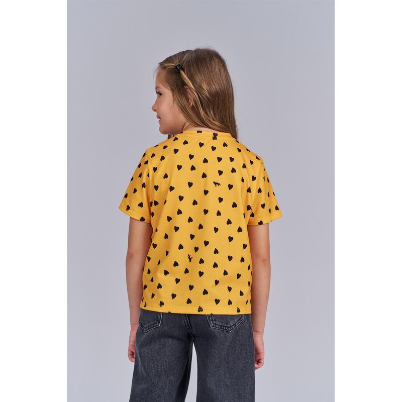 T-Shirt-Cute-Print-Menina-Acostamento-Kids