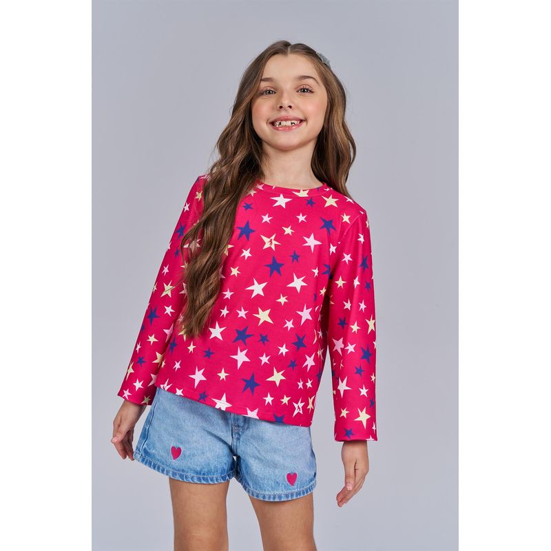 T-Shirt-Manga-Longa-Fashion-Menina-Acostamento-Kids