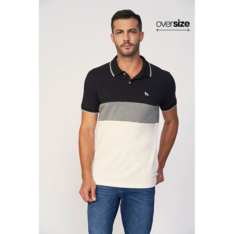 Polo-Com-Recorte-Masculina-Oversize-Acostamento
