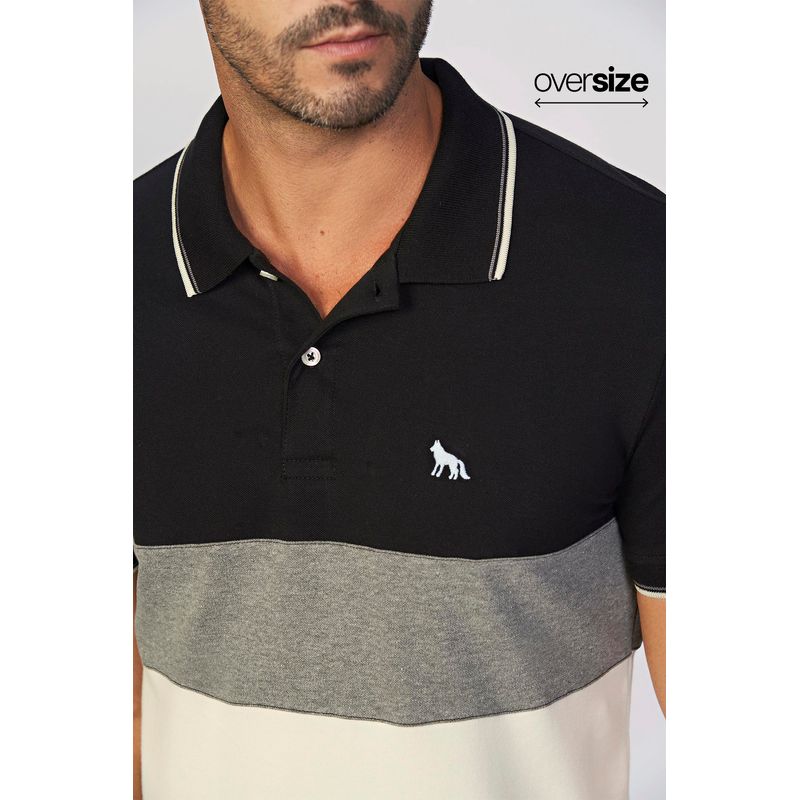 Polo-Com-Recorte-Masculina-Oversize-Acostamento