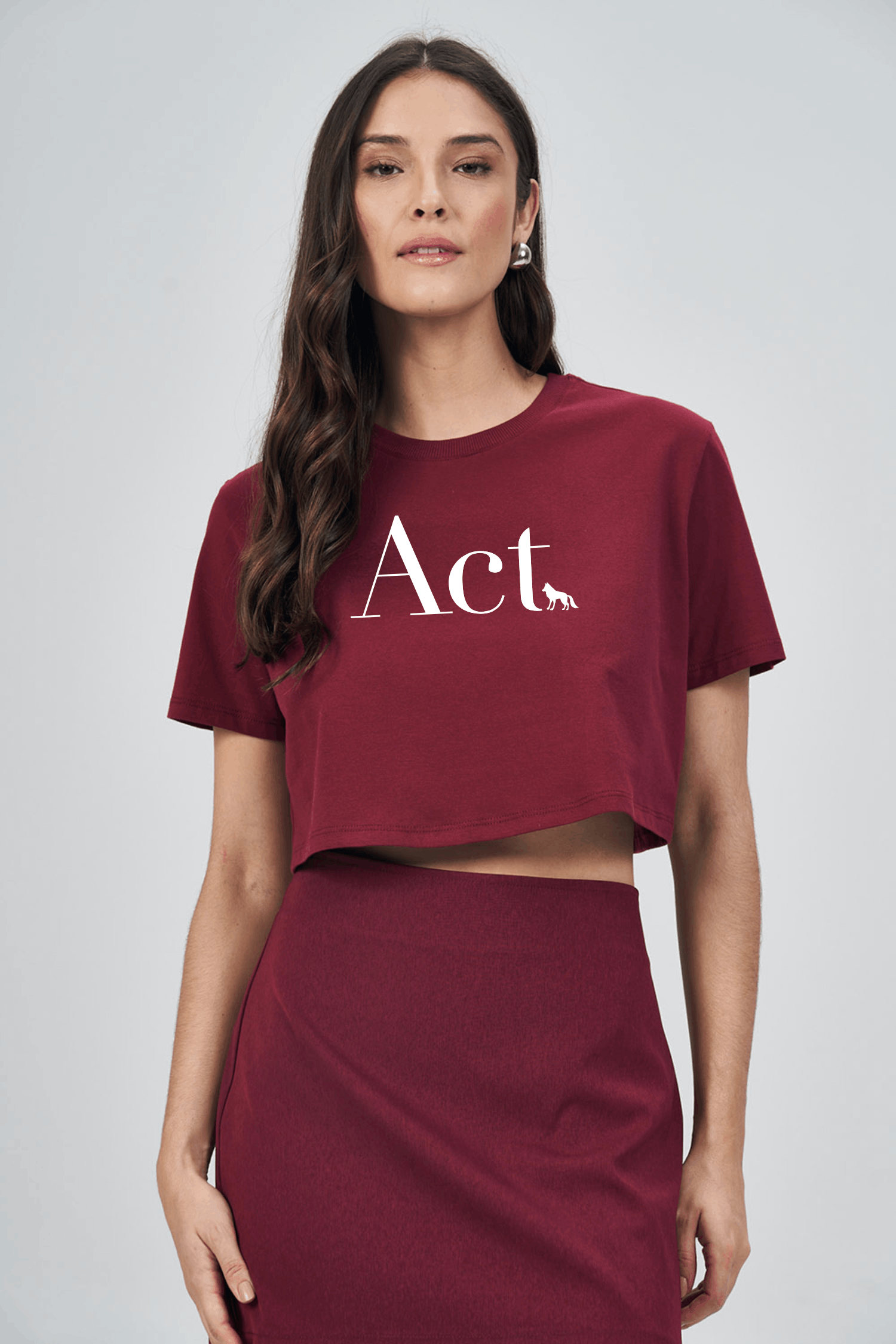 T-shirt Cropped ACT Wolf Feminina Acostamento