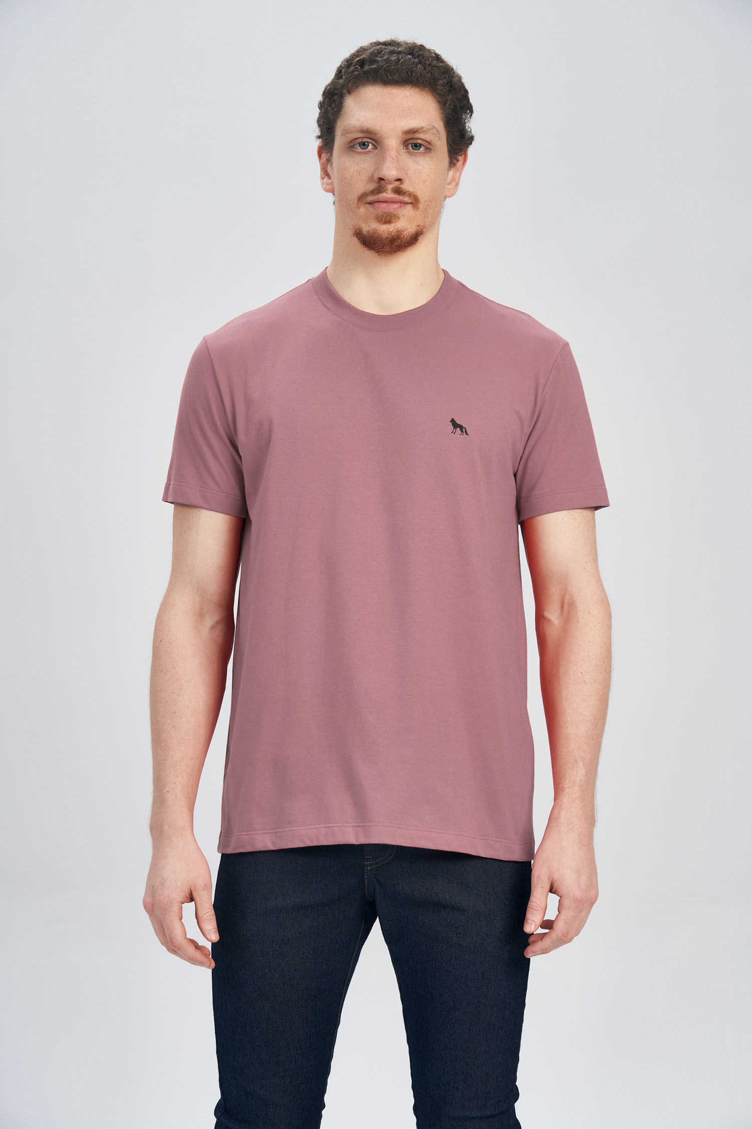Camiseta Lobo Costas Masculina Acostamento