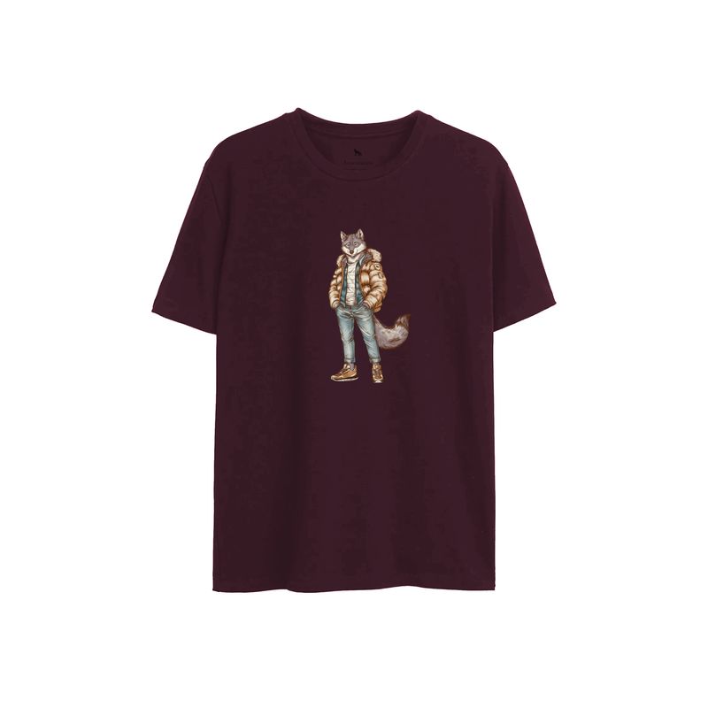 Camiseta-Lobo-Descolado-Masculina-Oversize-Acostamento