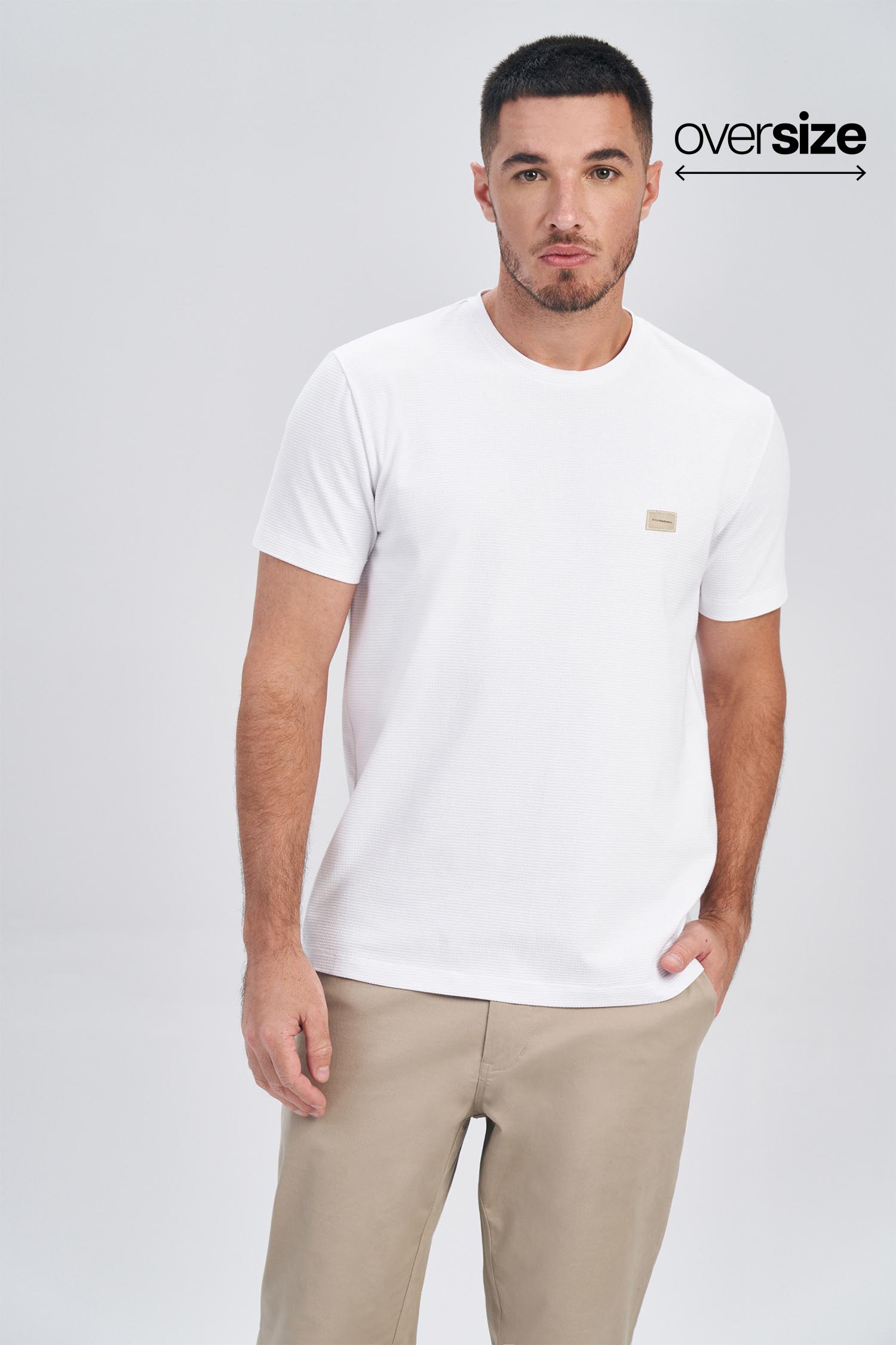 Camiseta Square Basic Masculina Oversize Acostamento