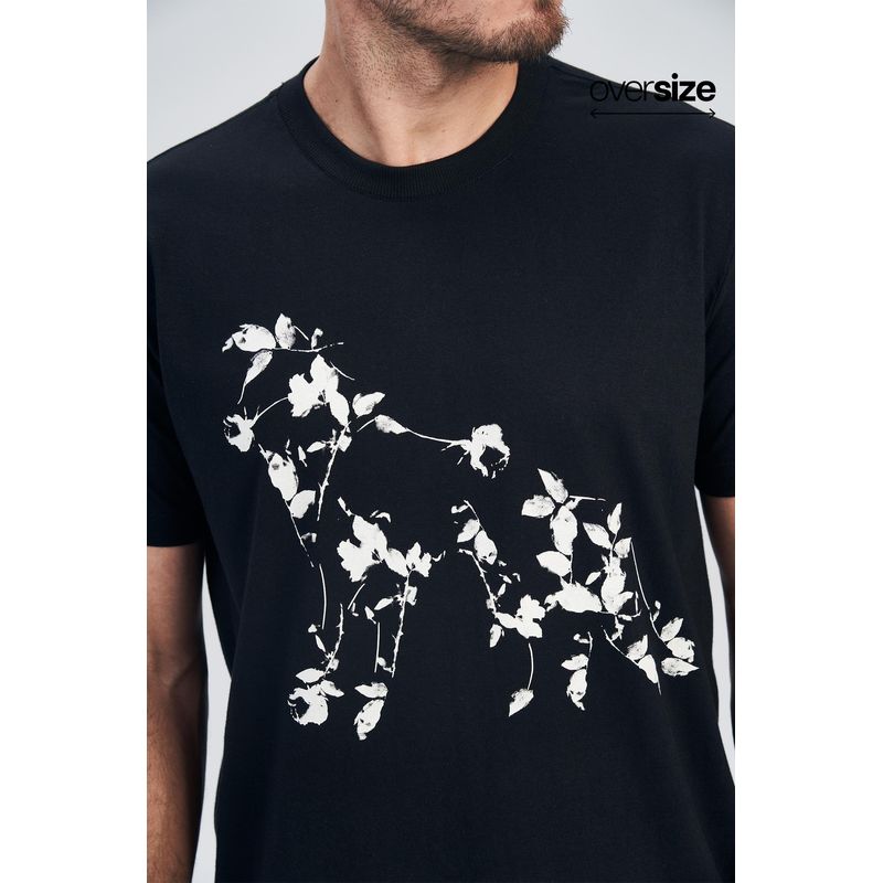 Camiseta-Wolf-In-Flower-Masculina-Oversize-Acostamento