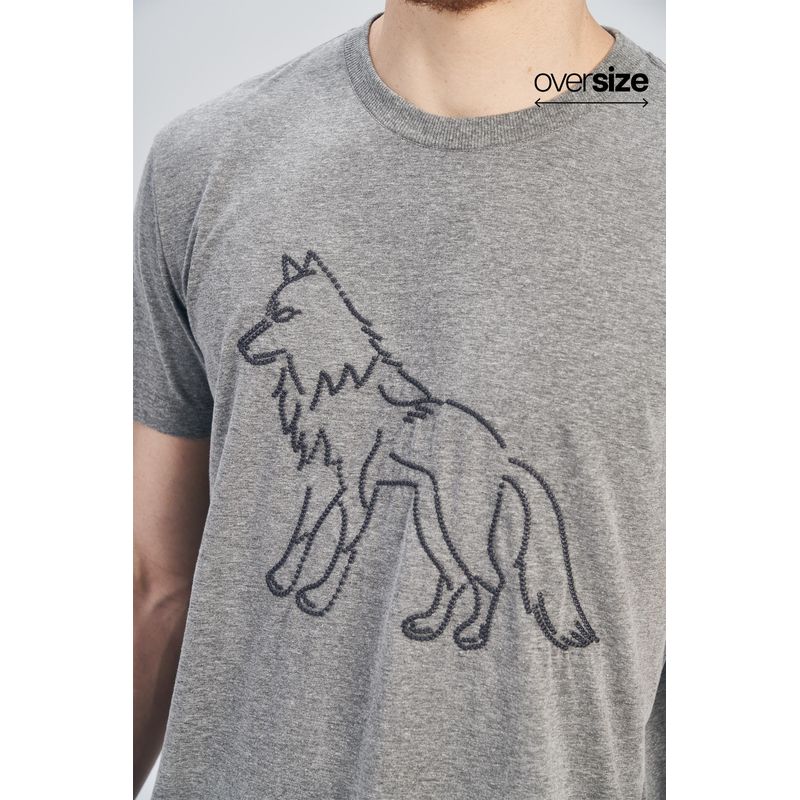 Camiseta-Lobo-Insano-Masculina-Oversize-Acostamento