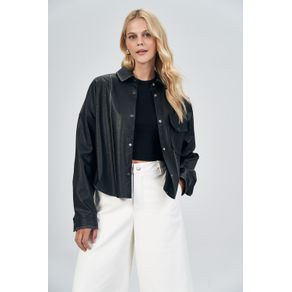 Camisa-PU-Pesponto-Contraste-Feminina-Acostamento Camisa-PU-Pesponto-Contraste-Feminina-Acostamento