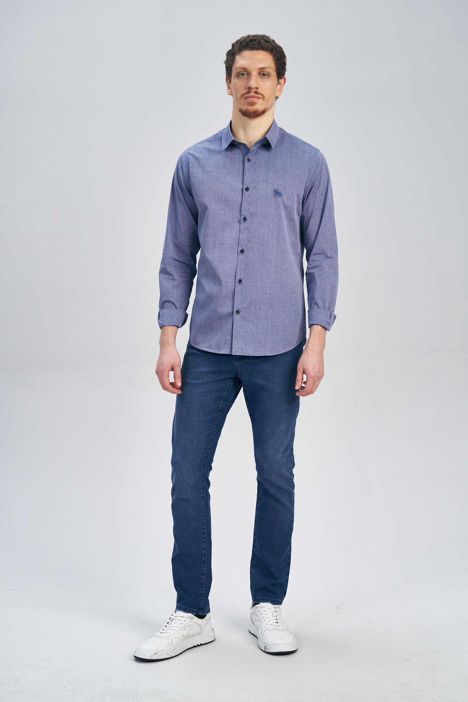 Camisa Fil a Fil Masculino Acostamento