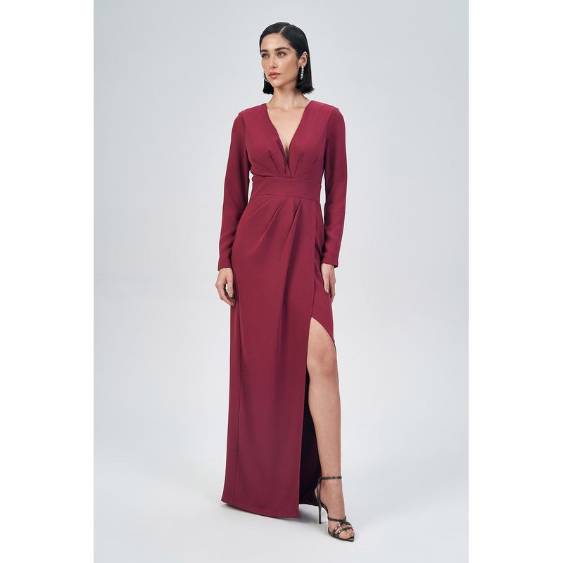 Vestido-Longo-Fenda-Lateral-Feminino-Acostamento