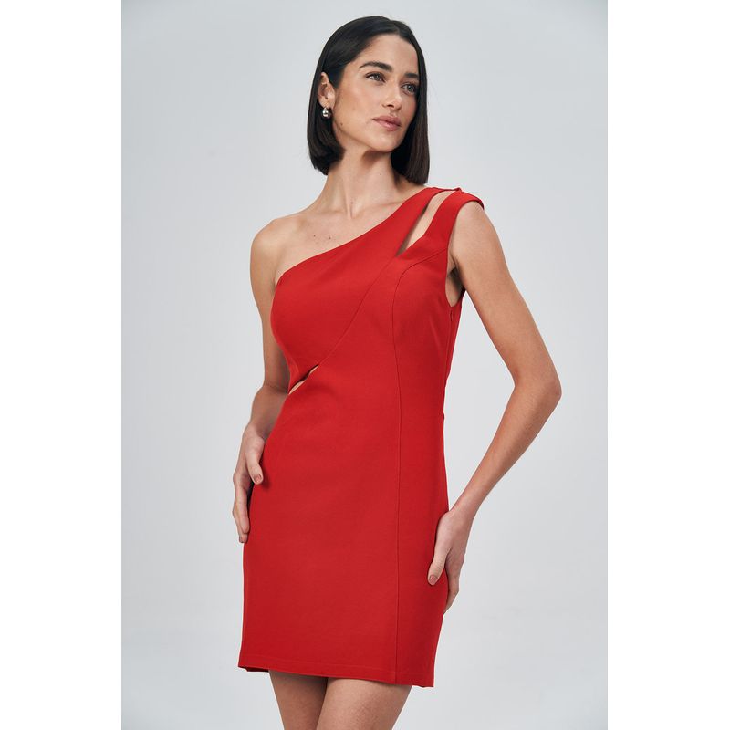 Vestido-Ombro-Unico-Com-Recortes-Feminino-Acostamento