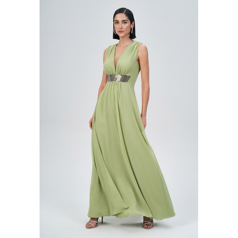 Vestido-Longo-Com-Detalhe-Metalico-Feminino-Acostamento