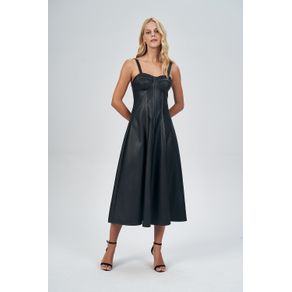 Vestido-Elegant-Dash-PU-Feminino-Acostamento Vestido-Elegant-Dash-PU-Feminino-Acostamento