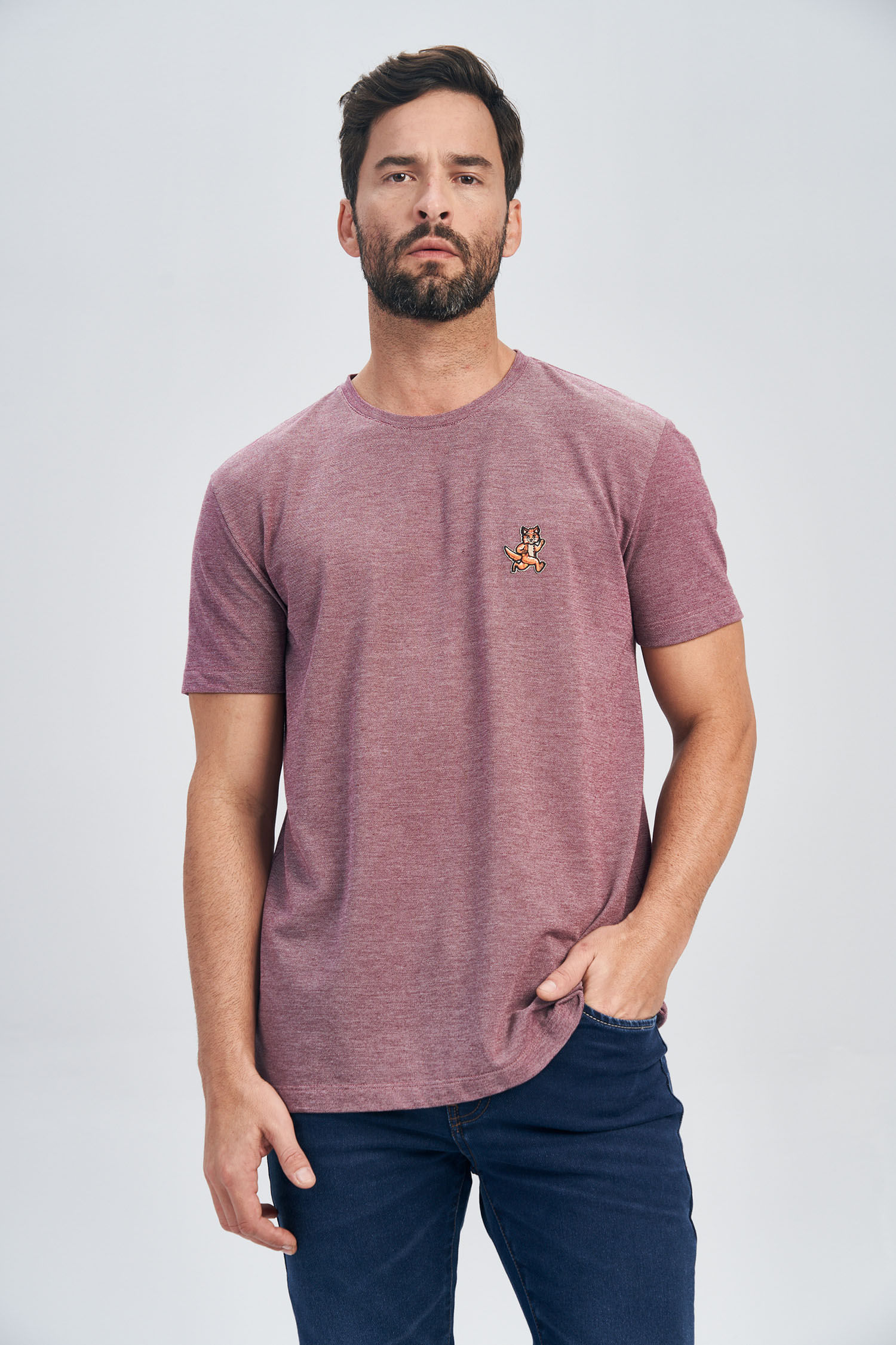 Camiseta Patch Wolf Masculina Acostamento
