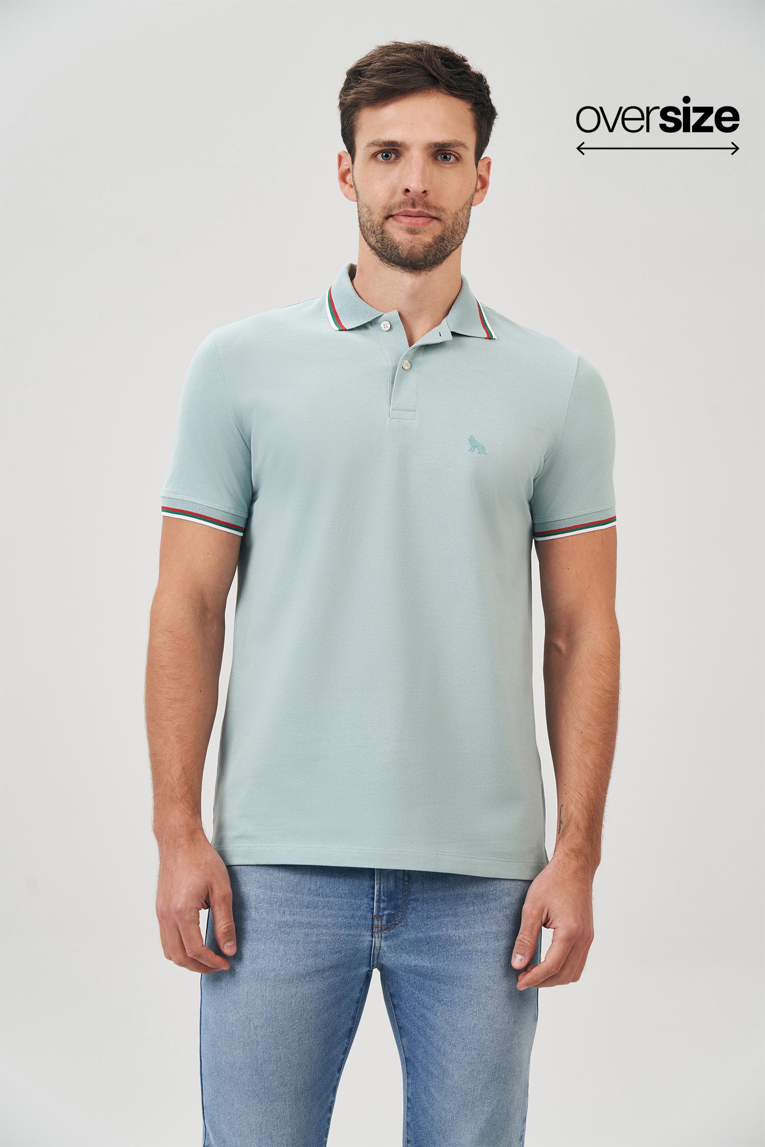 Polo Line Trio Masculina Oversize Acostamento