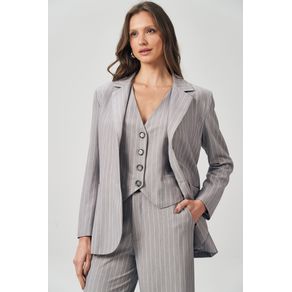 Blazer-Risca-Giz-Feminino-Acostamento Blazer-Risca-Giz-Feminino-Acostamento