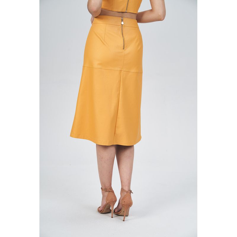 Saia-Midi-PU-Fenda-Lateral-Feminina-Acostamento