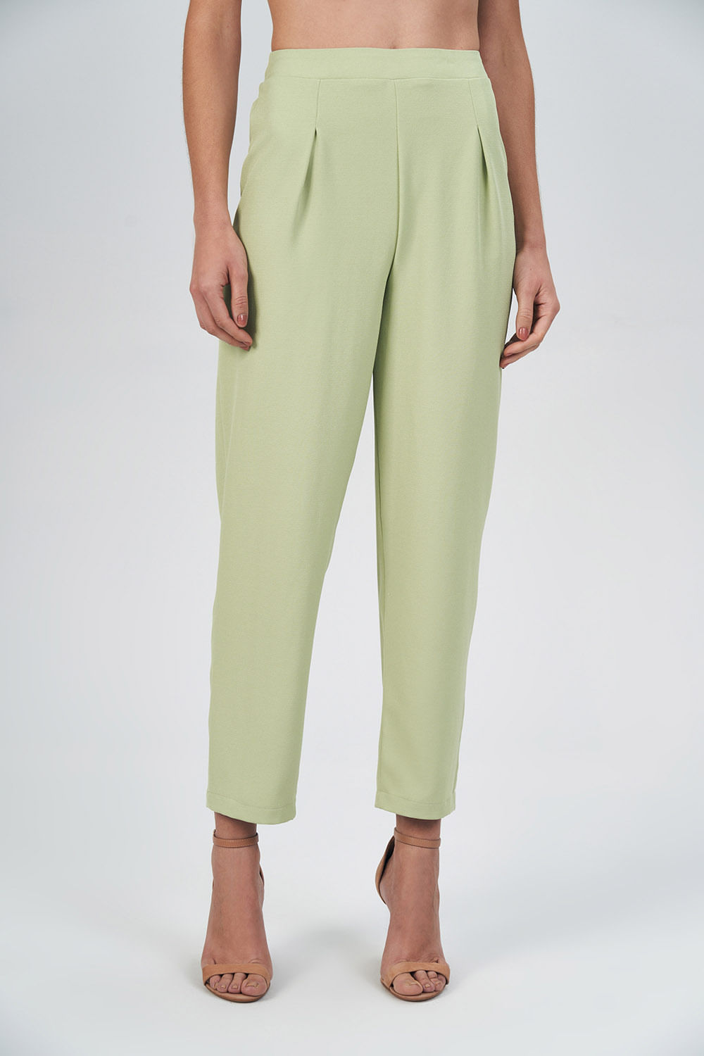 Calça Com Prega Elegance Feminina Acostamento