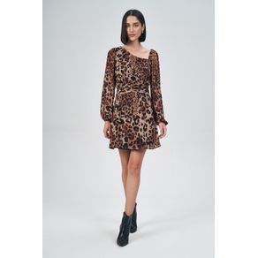 Vestido-Print-Franzido-Feminino-Acostamento Vestido-Print-Franzido-Feminino-Acostamento