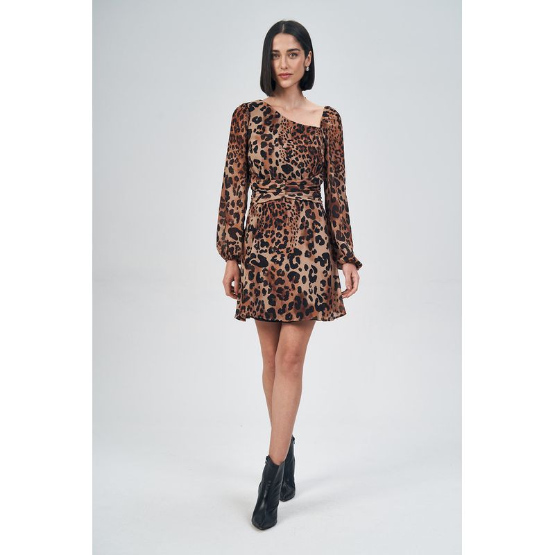 Vestido-Print-Franzido-Feminino-Acostamento