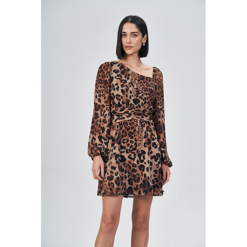 Vestido-Print-Franzido-Feminino-Acostamento