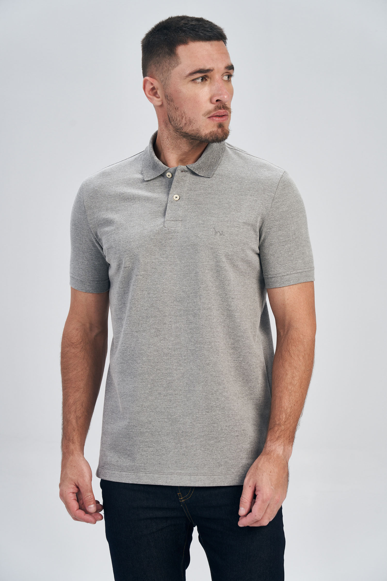 Polo Lobo em Relevo Masculina Acostamento