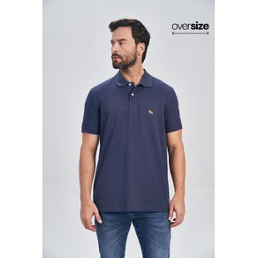 Polo-Lobo-Contraste-Masculina-Oversize-Acostamento Polo-Lobo-Contraste-Masculina-Oversize-Acostamento