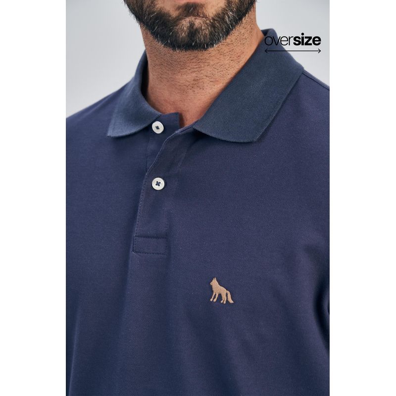 Polo-Lobo-Contraste-Masculina-Oversize-Acostamento