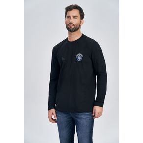Camiseta-Manga-Longa-Emblema-Masculina-Acostamento Camiseta-Manga-Longa-Emblema-Masculina-Acostamento
