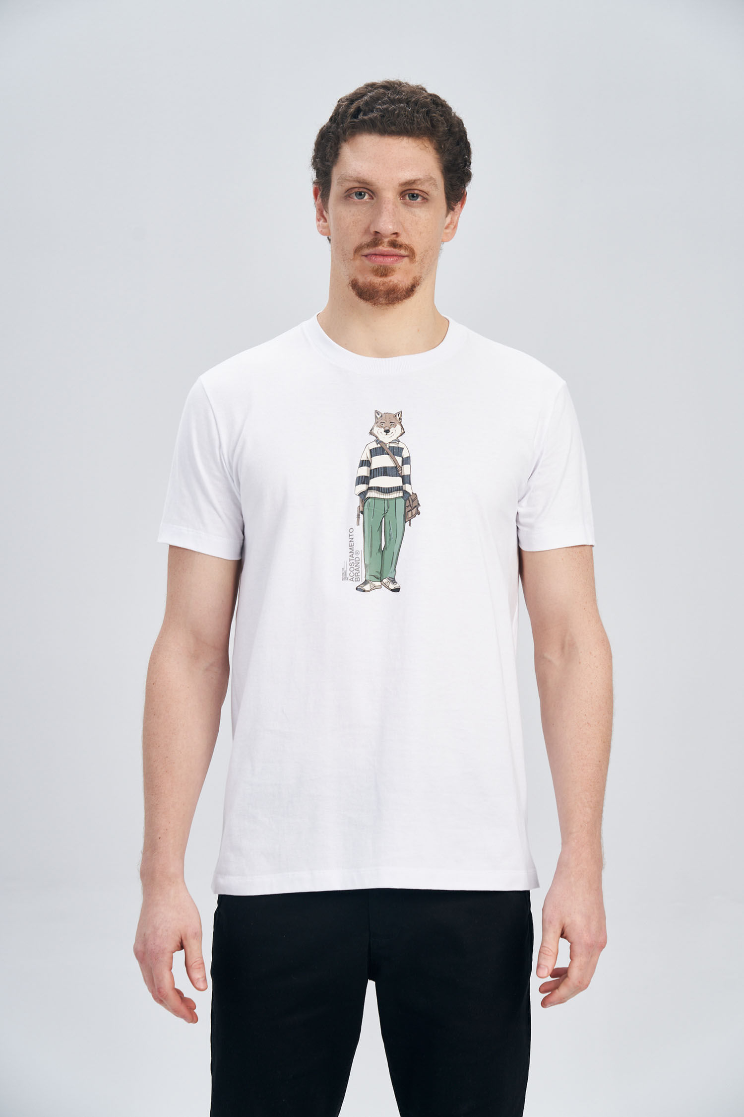 Camiseta Lobo Social Masculina Acostamento