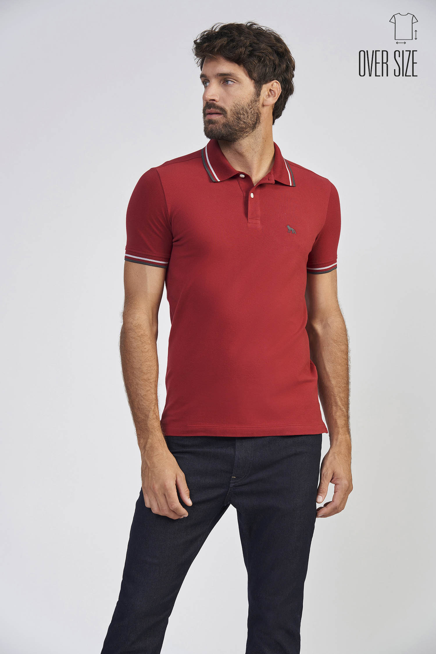 Polo Basic Line Masculina Oversize Acostamento