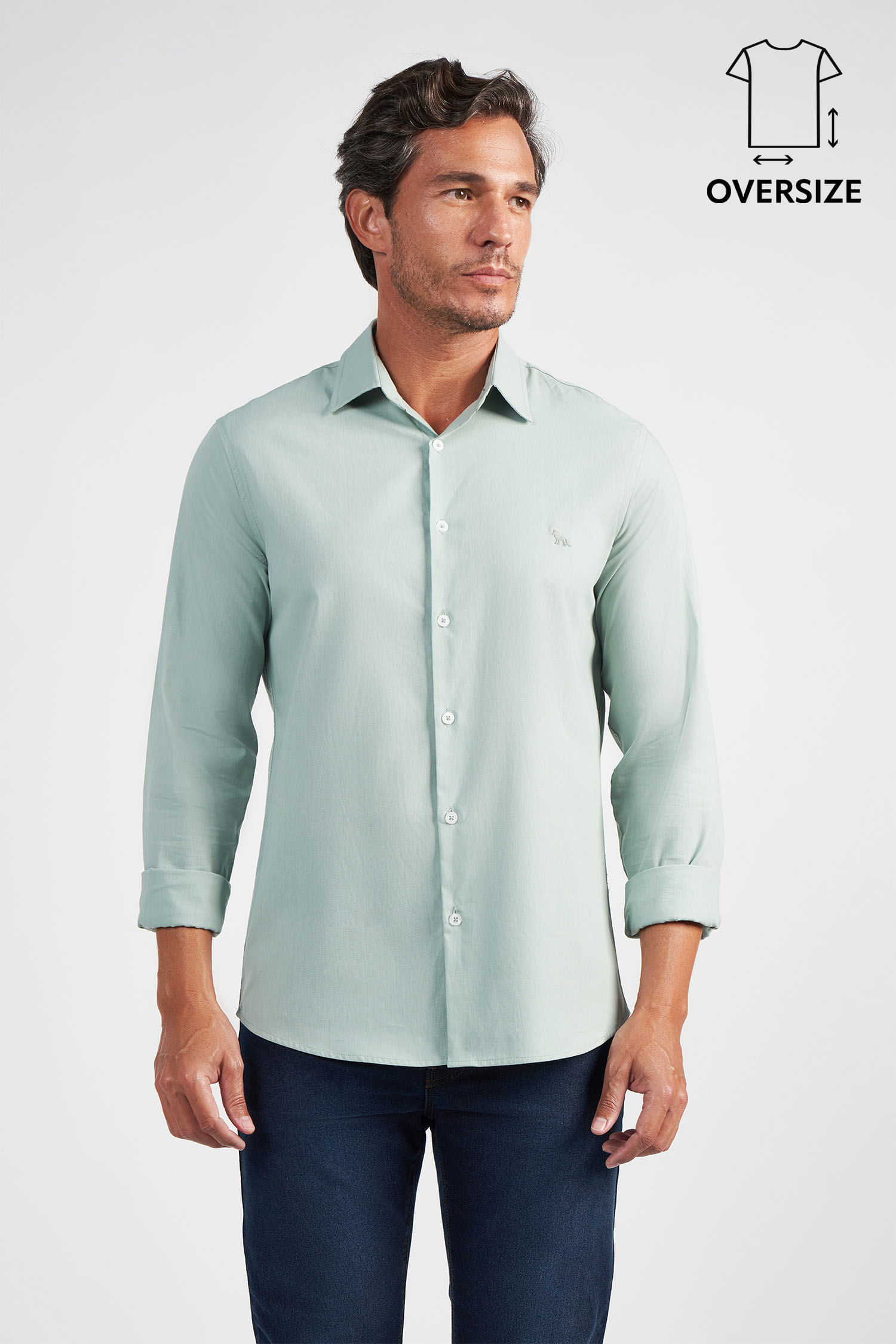 Camisa Clássica Masculina Oversize Acostamento