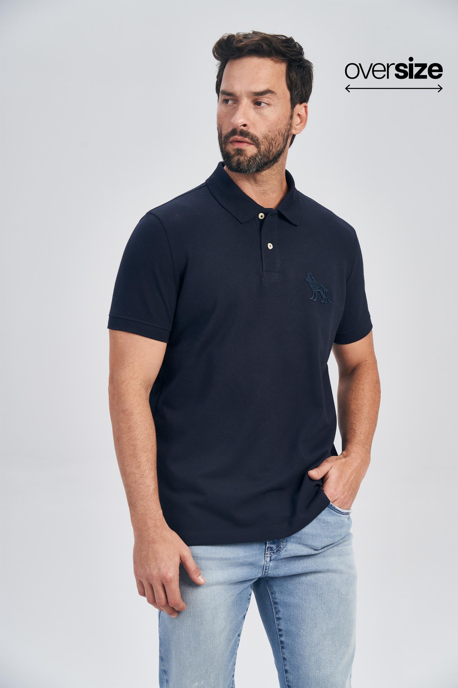 Polo Wolf Max Masculina Oversize Acostamento