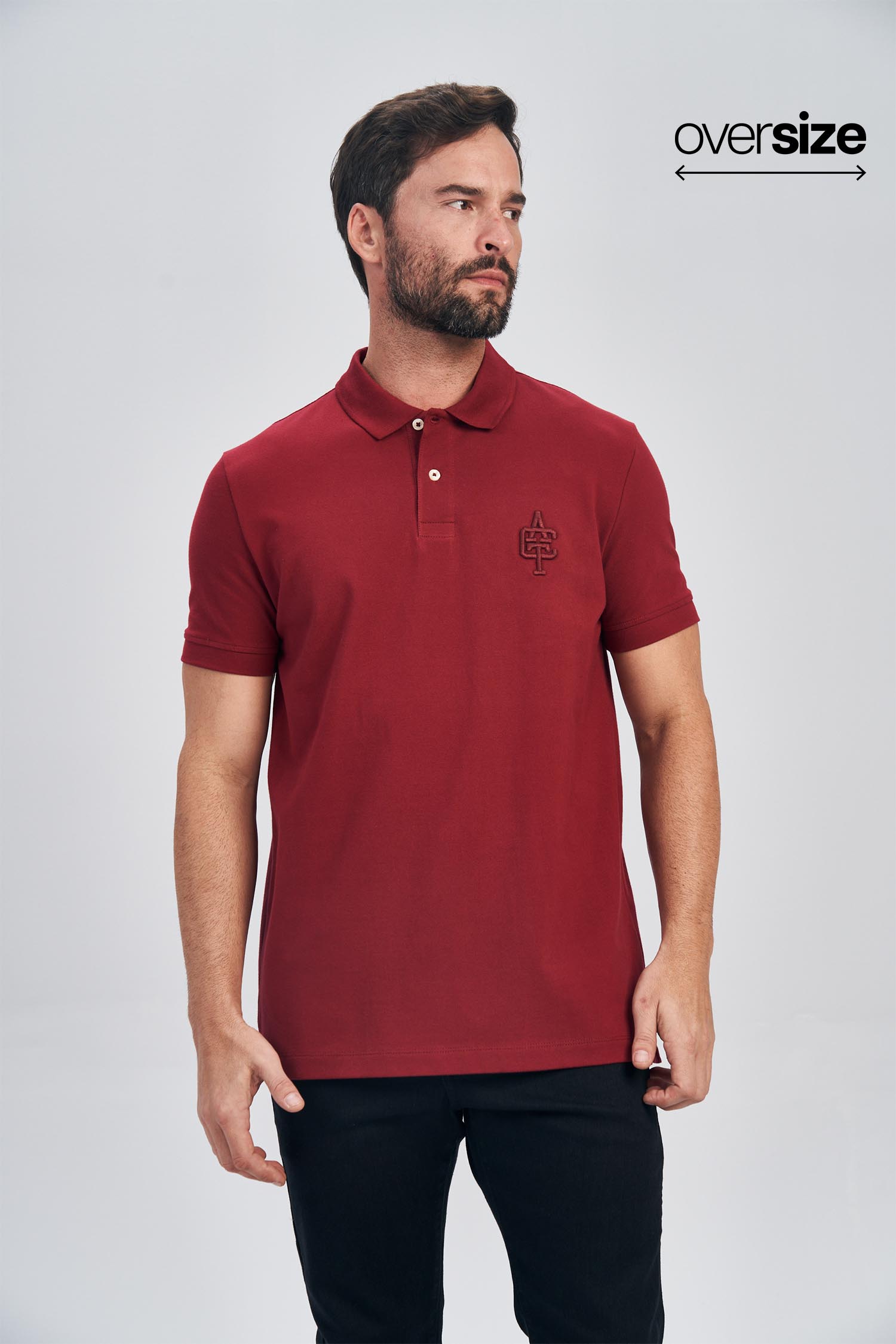 Polo Bordado ACT Masculina Oversize Acostamento