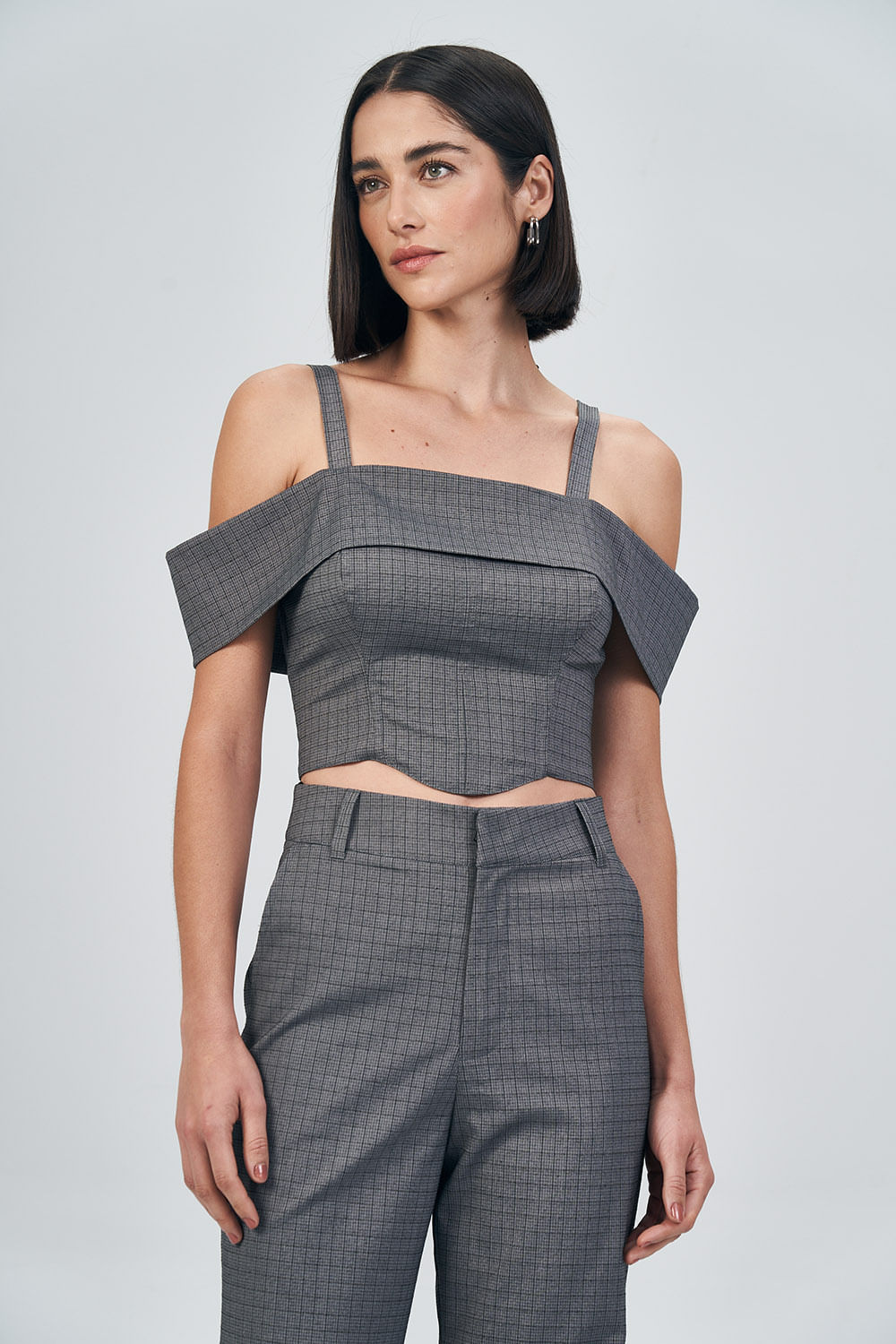 Top Ombro a Ombro Com Alça Feminino Acostamento