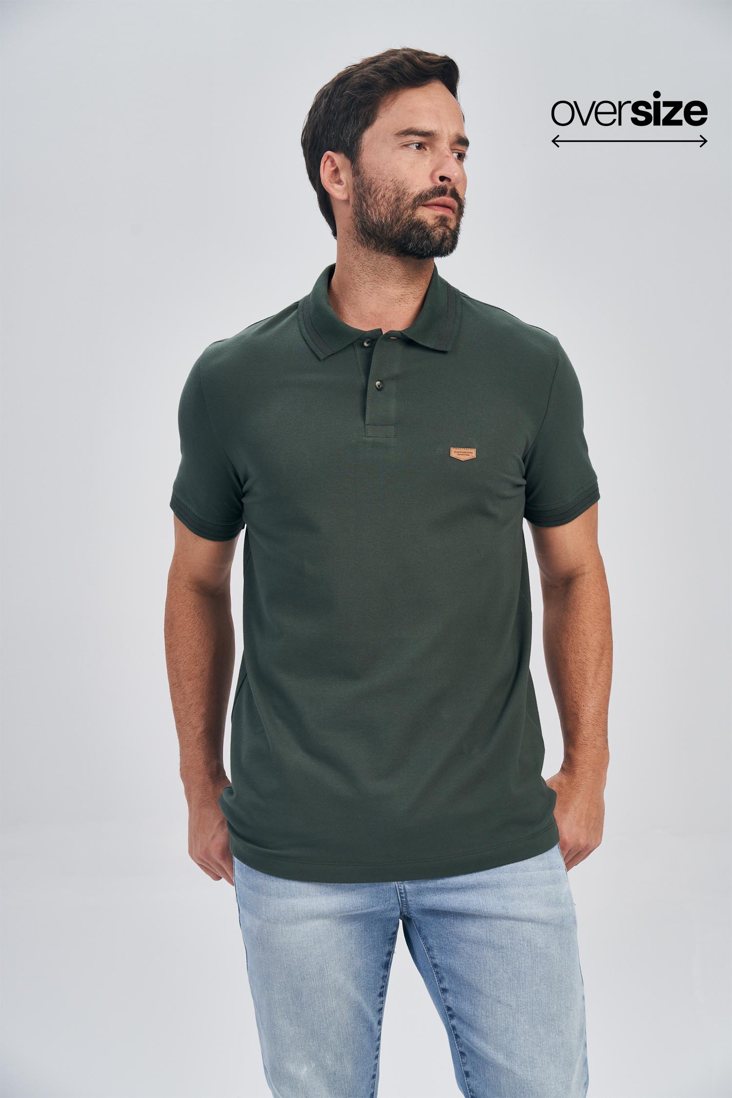 Polo Essential Stamp Masculina Oversize Acostamento