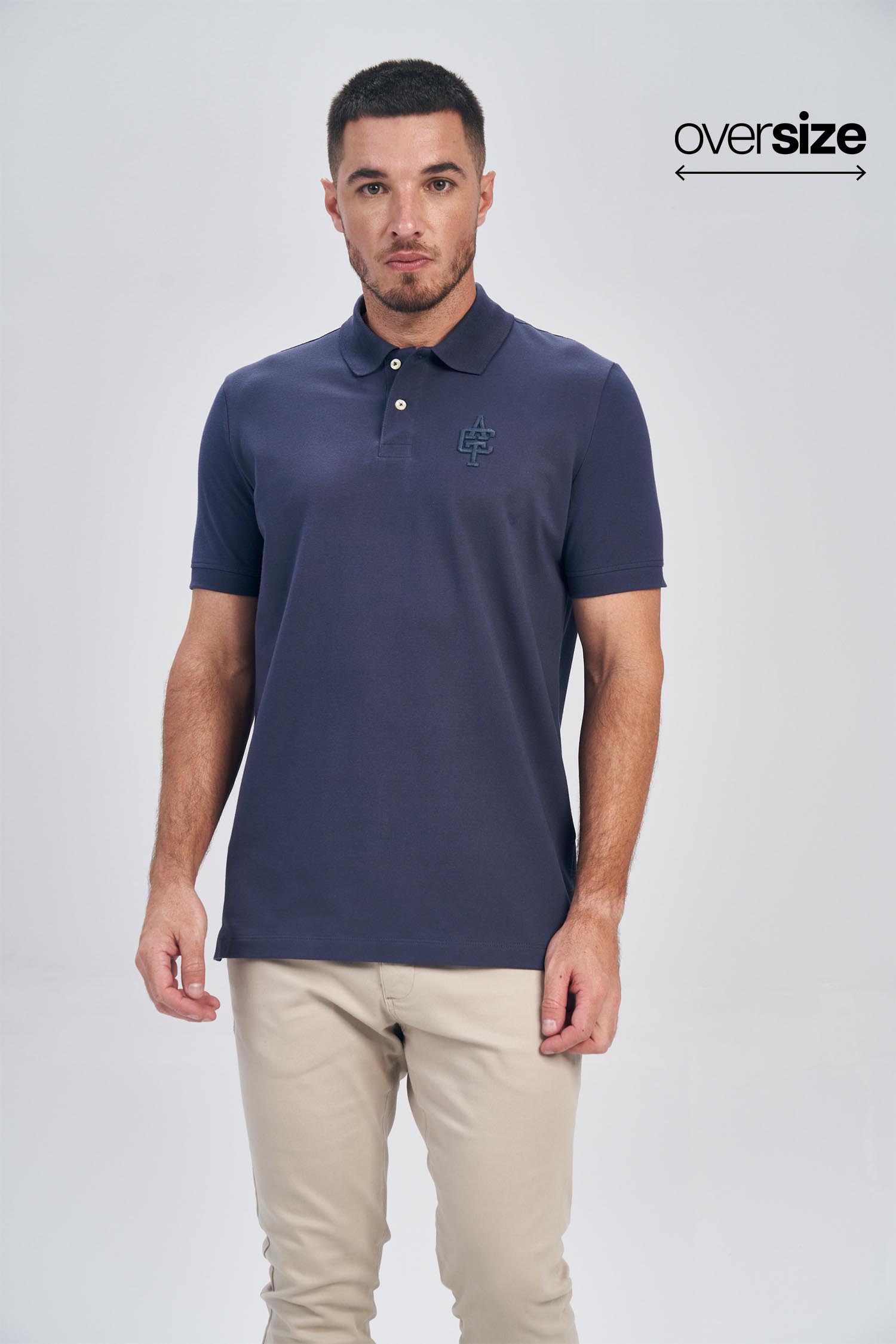 Polo Bordado ACT Masculina Oversize Acostamento