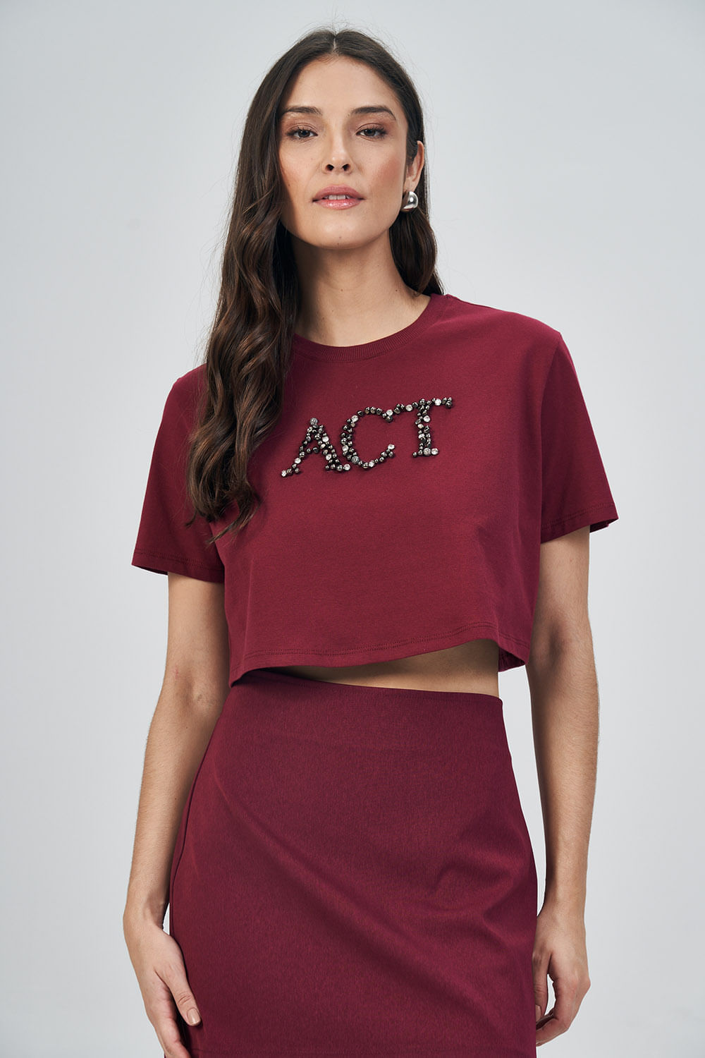 T-Shirt ACT Aplicações Feminina Acostamento