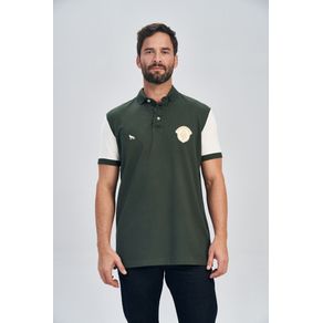 Polo-Manga-Recorte-Masculina-Acostamento Polo-Manga-Recorte-Masculina-Acostamento