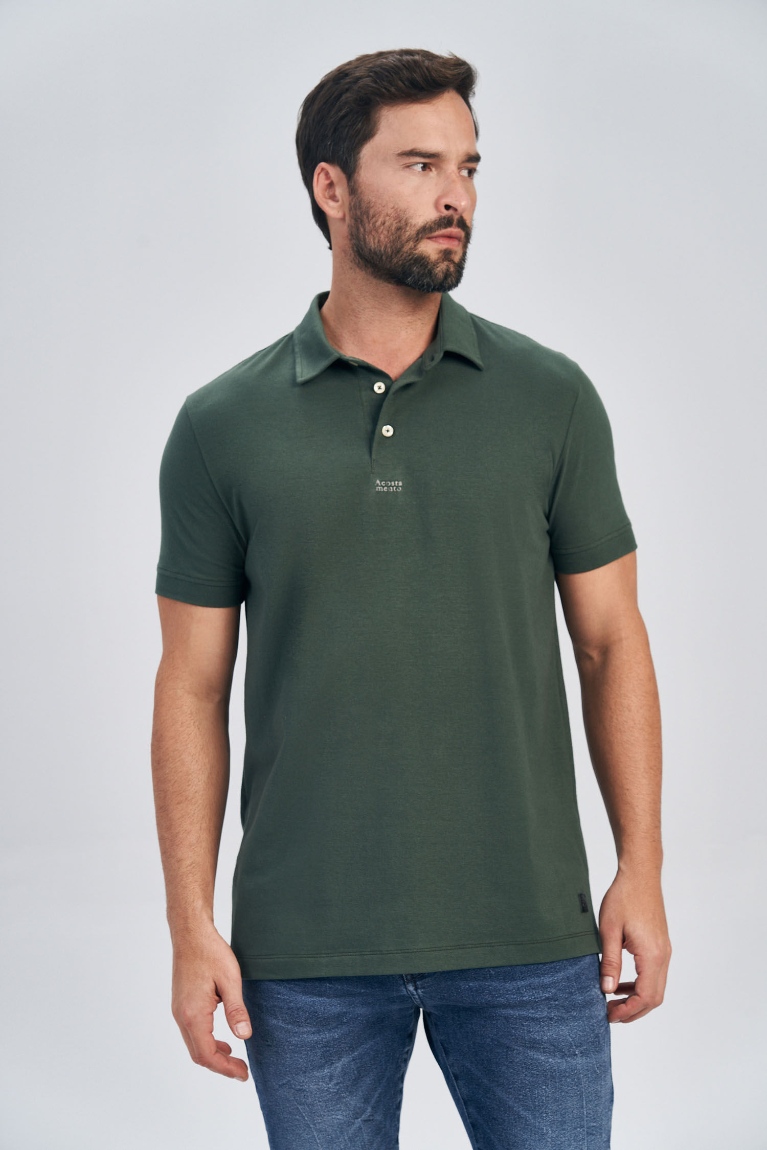 Polo Stamp Barra Masculina Acostamento