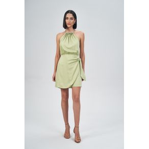 Vestido-Acinturado-Decote-Colar-Feminino-Acostamento