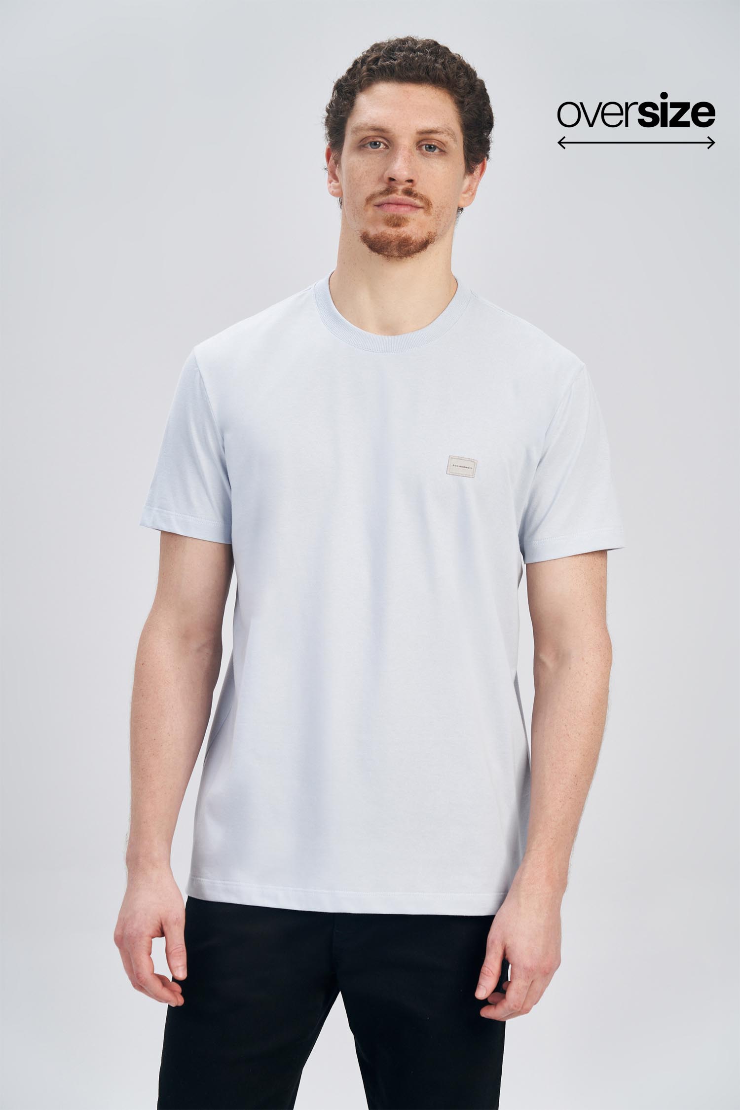 Camiseta Tag Bordada Masculina Oversize Acostamento
