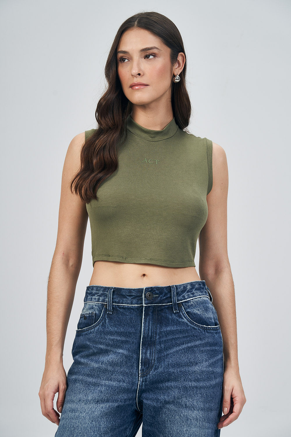 Blusa Crop Touch Feminina Acostamento