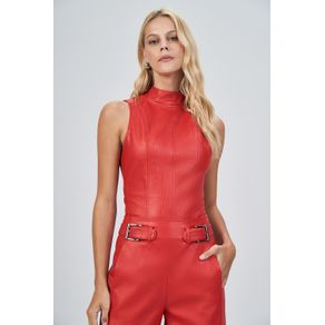 Blusa-Elegant-PU-Feminina-Acostamento