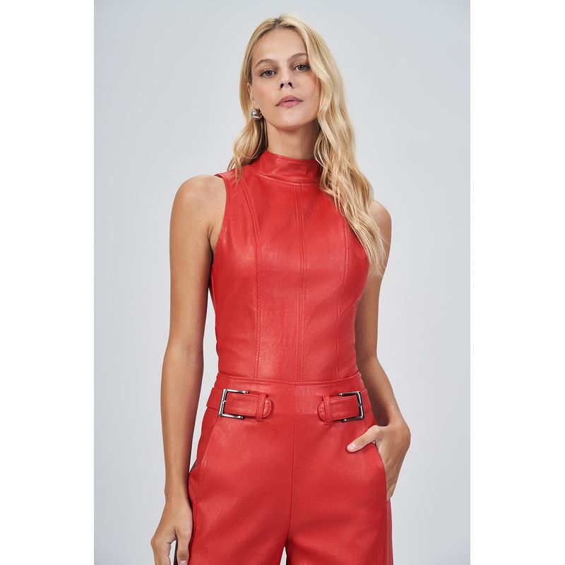 Blusa-Elegant-PU-Feminina-Acostamento